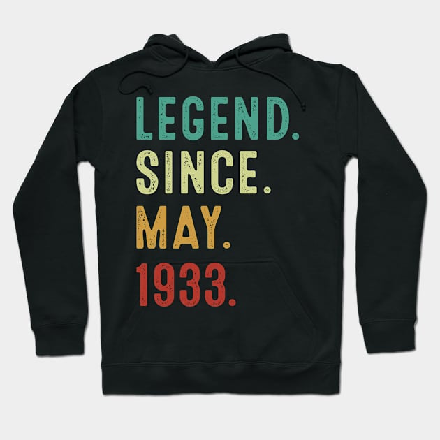 90 Years Old Legend Since May 1933 90th Birthday Hoodie by octopath traveler floating island